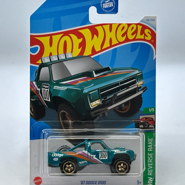 2024 HW Reverse Rake / '87 Dodge D100 TEAL / '87 ダッジ D100 