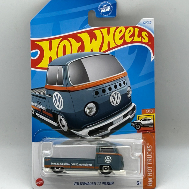 2024 HW Hot Trucks / Volkswagen T2 Pickup BLU / フォルクスワーゲン T2 ピックアップ