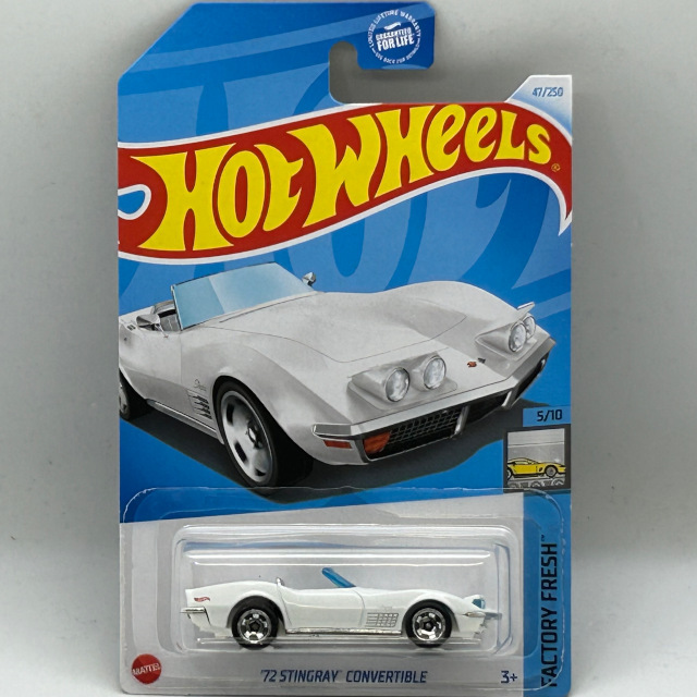 2024 HW Factory Fresh / '72 Stingray Convertible WHT / '72 スティングレイ コンバーチブル