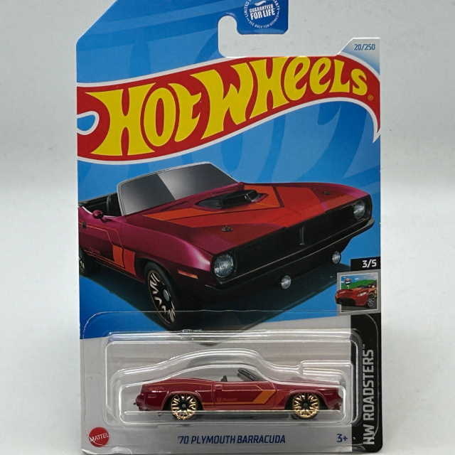 2024 HW Roadsters / '70 Plymouth Barracuda RED / '70 プリムスバラクーダ
