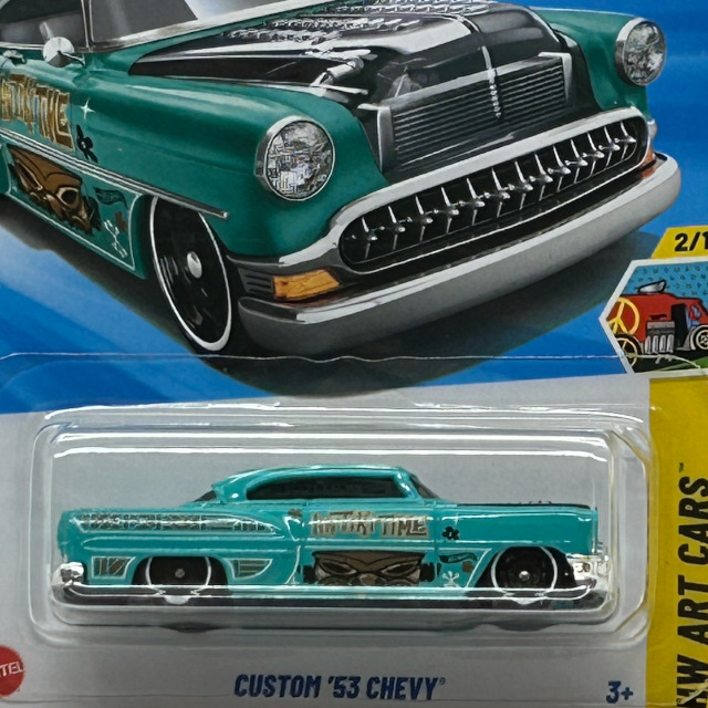 2025 HW Art Cars / Custom '53 Chevy / カスタム ’53 シェビー / USA Card