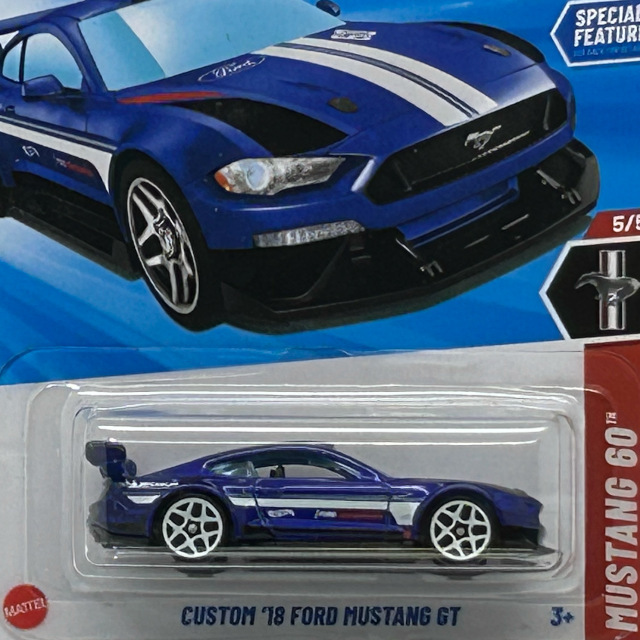 2025 HW Mustang 60th / Custom '18 Ford Mustang GT USA Card / カスタム ’18フォードマスタング GT USAカード