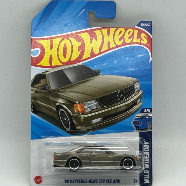 2025 HW Wild Widebody / '89 Mercedes-Benz 560 SEC AMG USA Card / '89 メルセデスベンツ 560 SEC AMG USAカード 