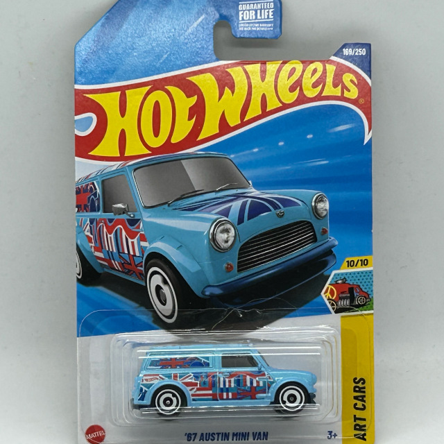 2025 HW Art Cars / '67 Austin Mini Van USA Card /'67 オースチン ミニ バン USAカード 