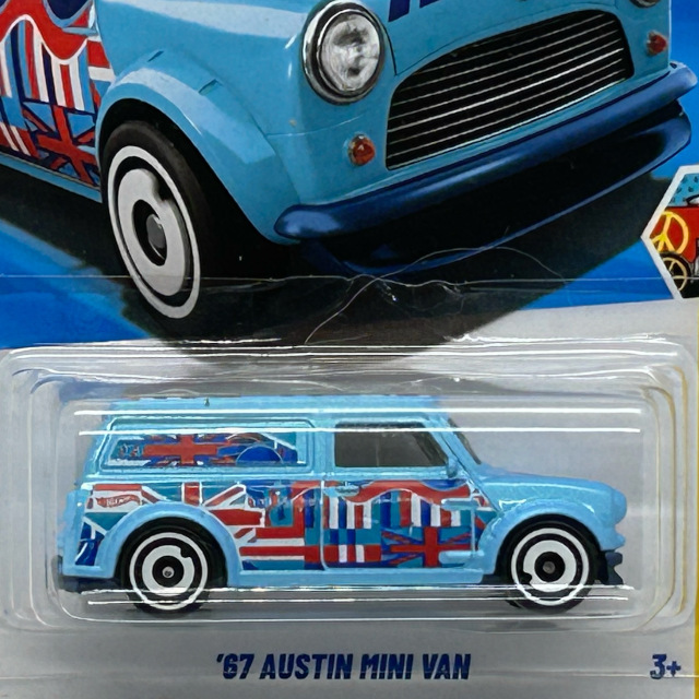 2025 HW Art Cars / '67 Austin Mini Van USA Card /'67 オースチン ミニ バン USAカード
