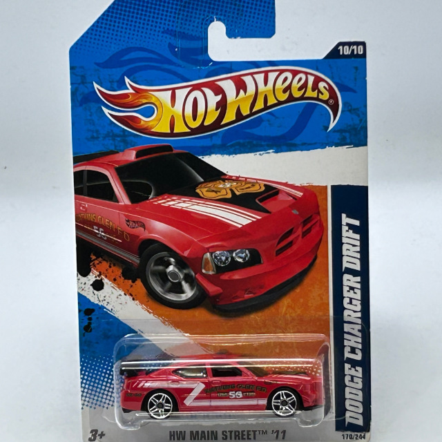 2011 HW Main Street / Dodge Charger Drift RED / ダッジ チャージャー ドリフト