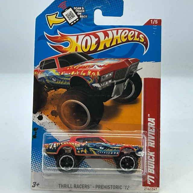 2012 HW Thrill Racers Prehistoric / '71 Buick Riviera / '71 ビューイック リビエラ
