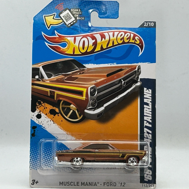 2012 HW Muscle Mania / 66 Ford 427 Fairlane / 66 フォード 427 フェアーレーン