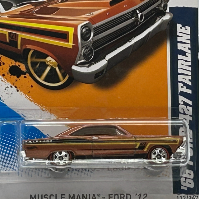 2012 HW Muscle Mania / 66 Ford 427 Fairlane / 66 フォード 427 フェアーレーン
