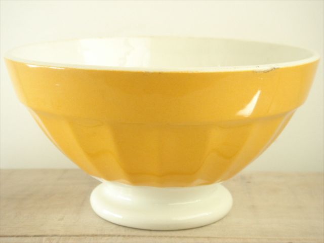 アンティークカフェオレボウル オレンジ Digoin ディゴワン