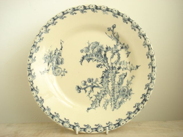 アンティーク皿 GIEN CHARDONS