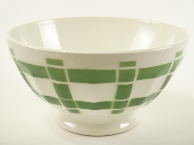 アンティークカフェオレボウル グリーンバンブー