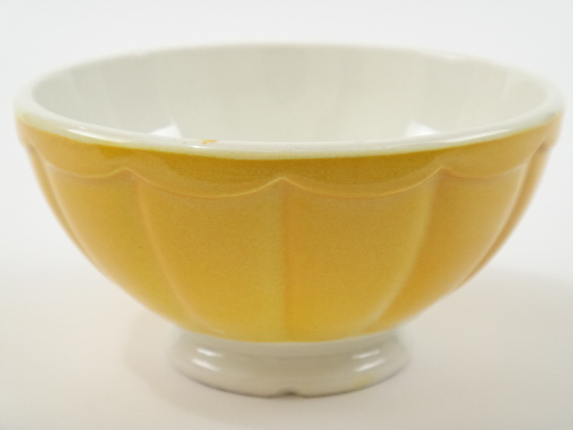 スカラップのアンティークプチボウル　Digoin & Sarreguemines製