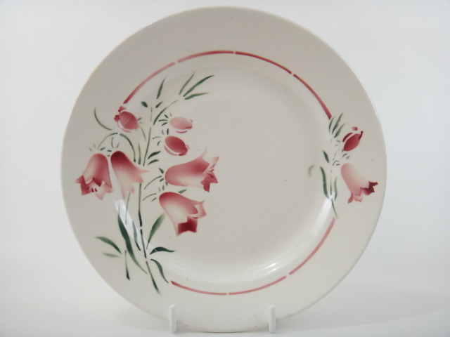 アンティークデザート皿 スズラン St.Amand製