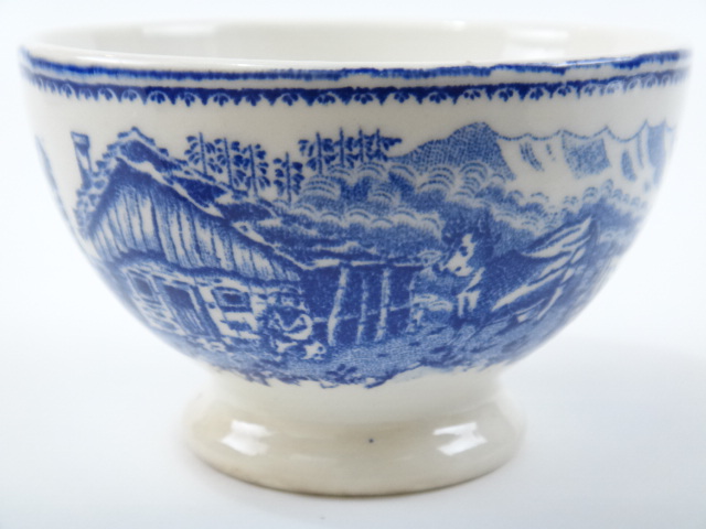 アンティーク カフェオレボウル アルプス ブルー ALPES BFK製