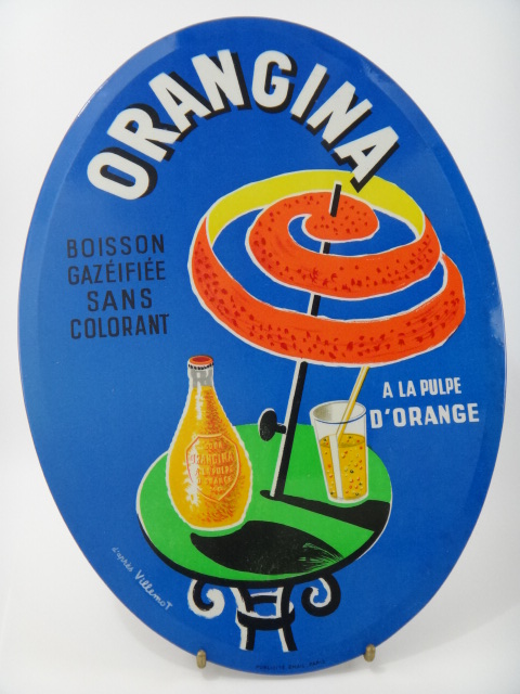 オランジーナ ビンテージ 看板 ヴューモ ORANGINA VILLEMOT