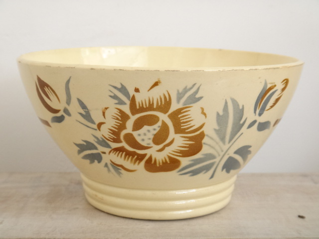 フランス アンティーク カフェオレボウル Digoin & Sarreguemines 製