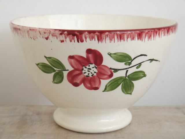 フランス アンティーク カフェオレボウル SARREGUEMINES 製