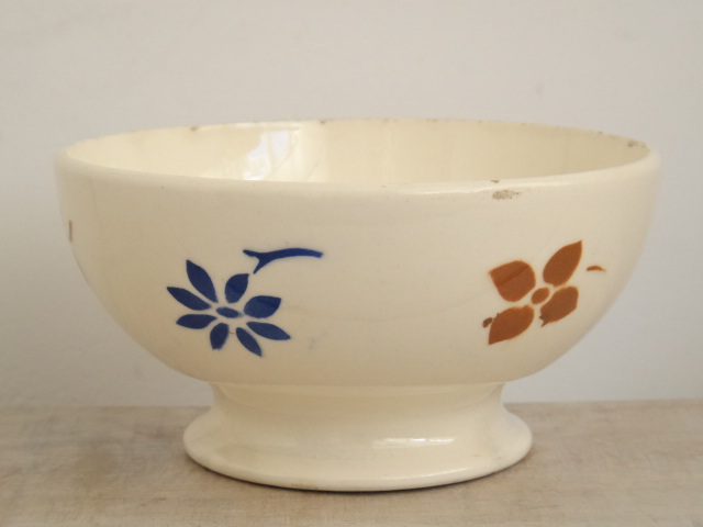 フランス アンティーク カフェオレボウル Badonviller