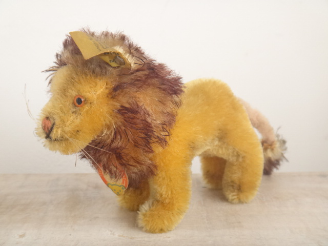 アンティーク シュタイフ ライオン ぬいぐるみ Steiff Leo 10cm