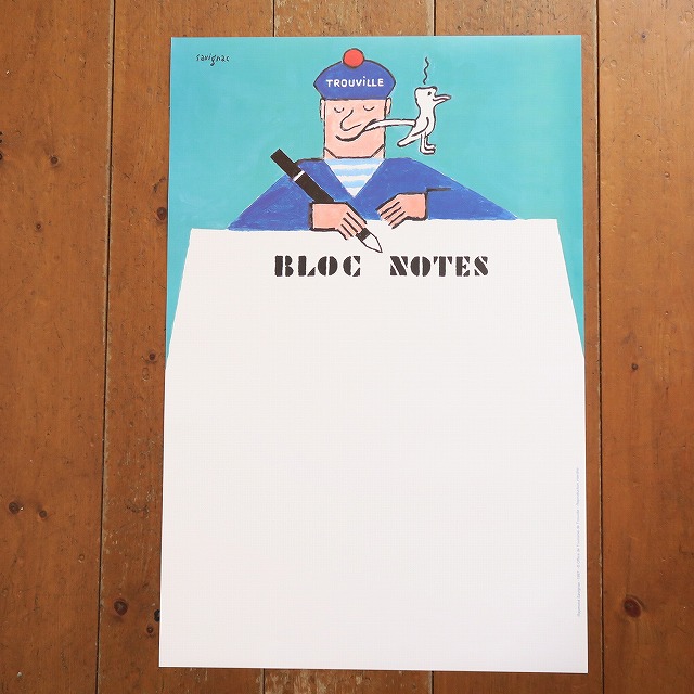 サヴィニャック ビンテージポスター BLOC NOTES TROUVILLE SAVIGNAC