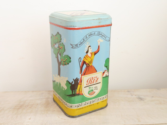 elesca ショコラ アンティーク 缶 Riz 500g