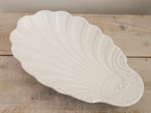 フランス アンティーク シェル皿 ラヴィエ Creil Montereau