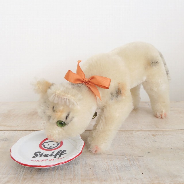 シュタイフ ネコ ドリンキングキャット Steiff Drinking Cat MUSEUM COLLECTION