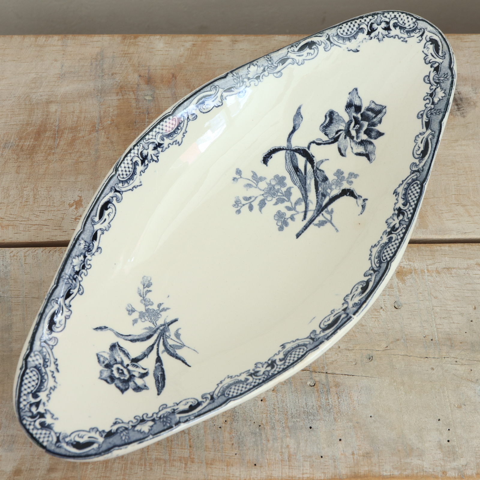 Sarreguemines ひし形プレート ラヴィエ 24cm フランス