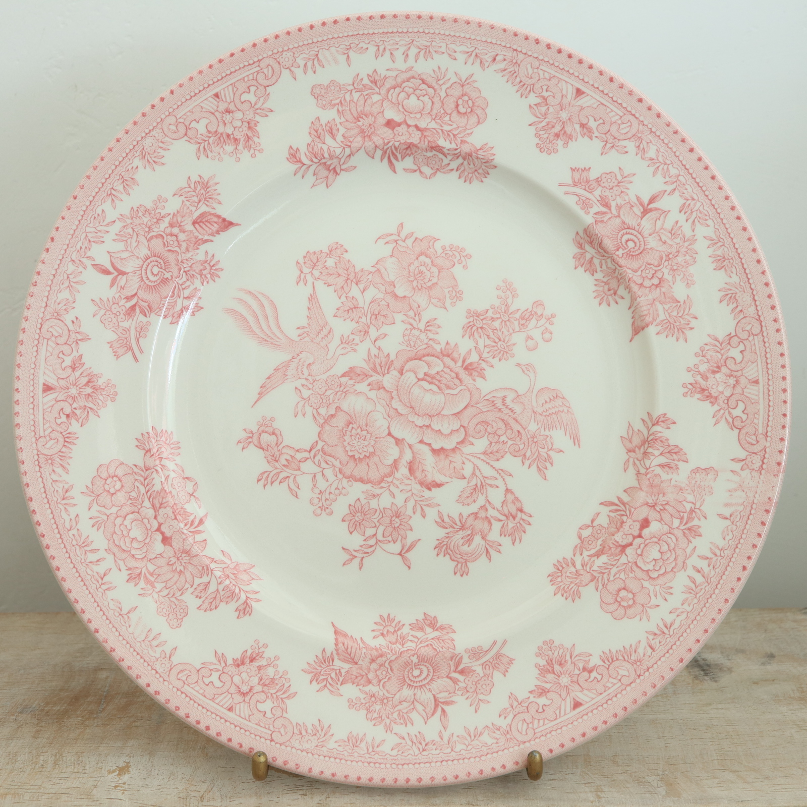 バーレイ Burleigh ピンクアジアティックフェザンツ プレートM 22cm