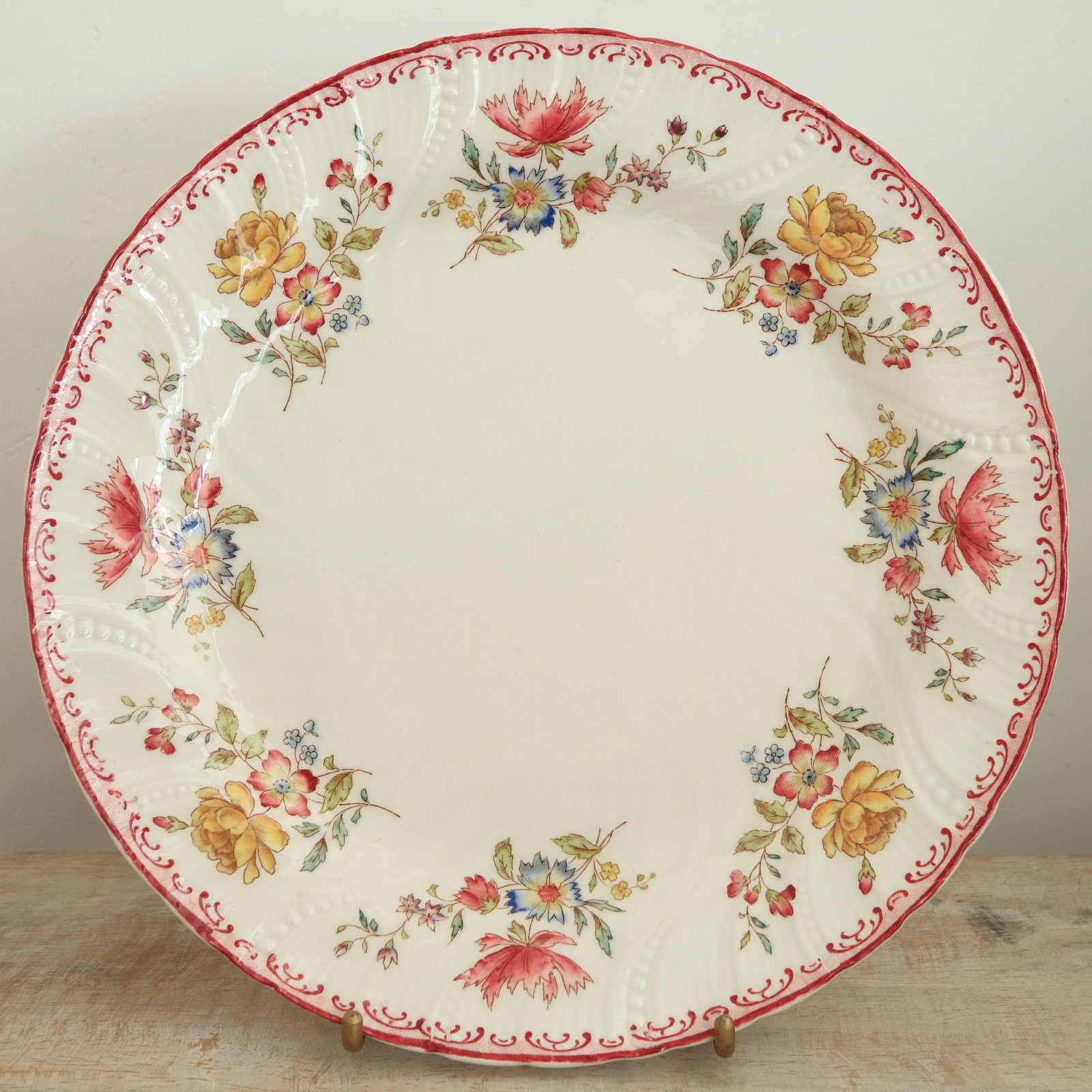 アンティークプレート デコール19 平皿 DECOR19 フランス サルグミンヌ