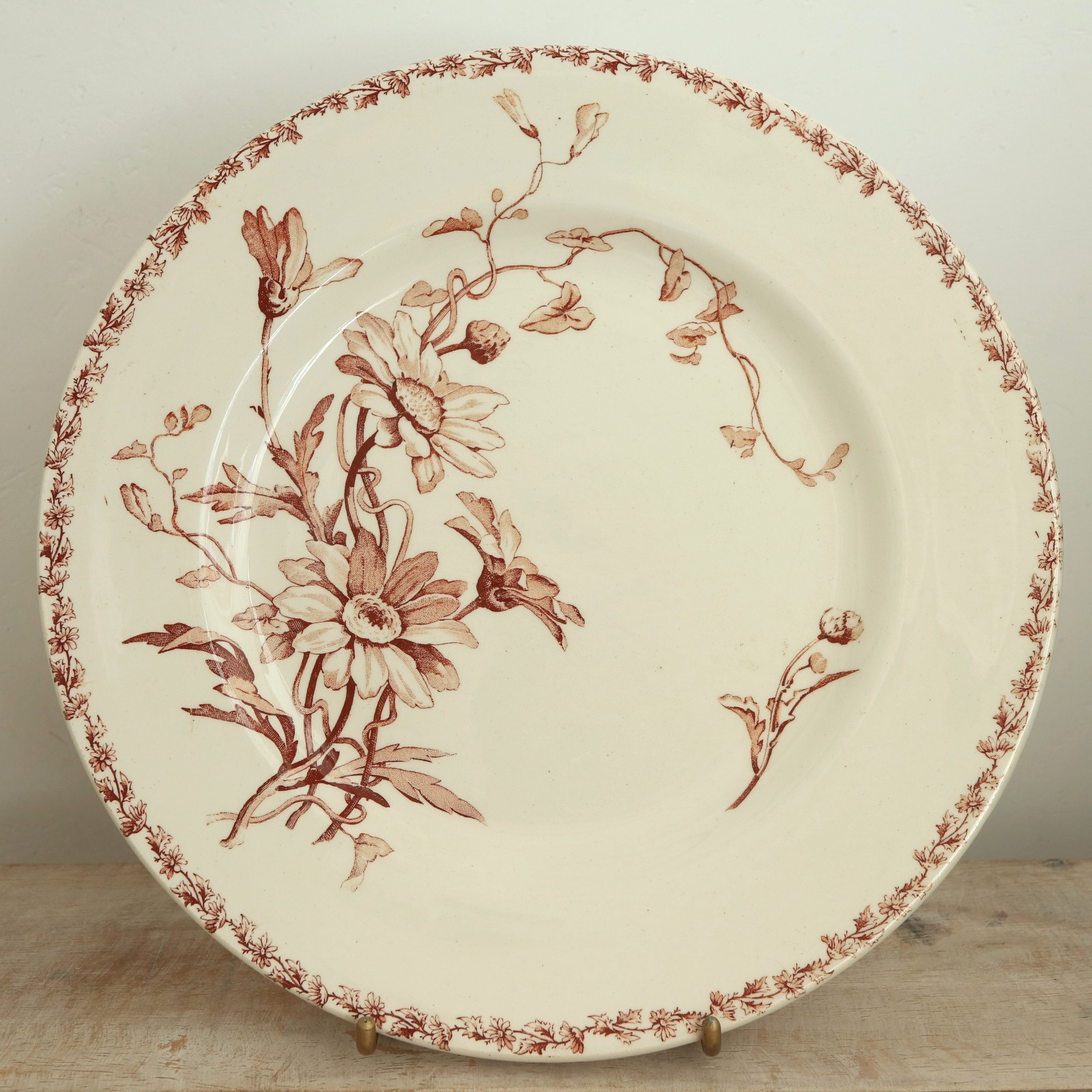 アンティーク プレート マーガレット 皿 MARGUERITE フランス リュネヴィル製 KG Luneville