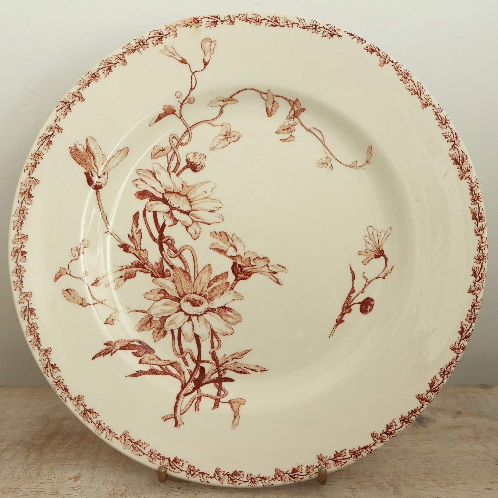 アンティーク プレート マーガレット 皿 MARGUERITE フランス リュネヴィル製 KG Luneville