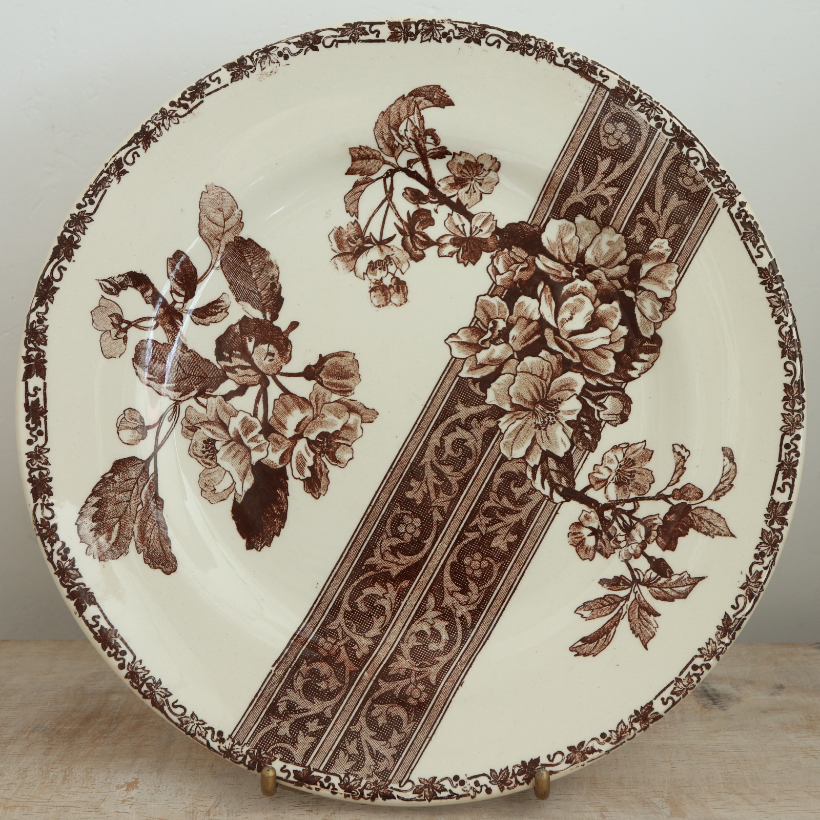 アンティーク プレート 皿 Emile bourgeois フランス ショワジールロワ製 CHOISY LE ROI