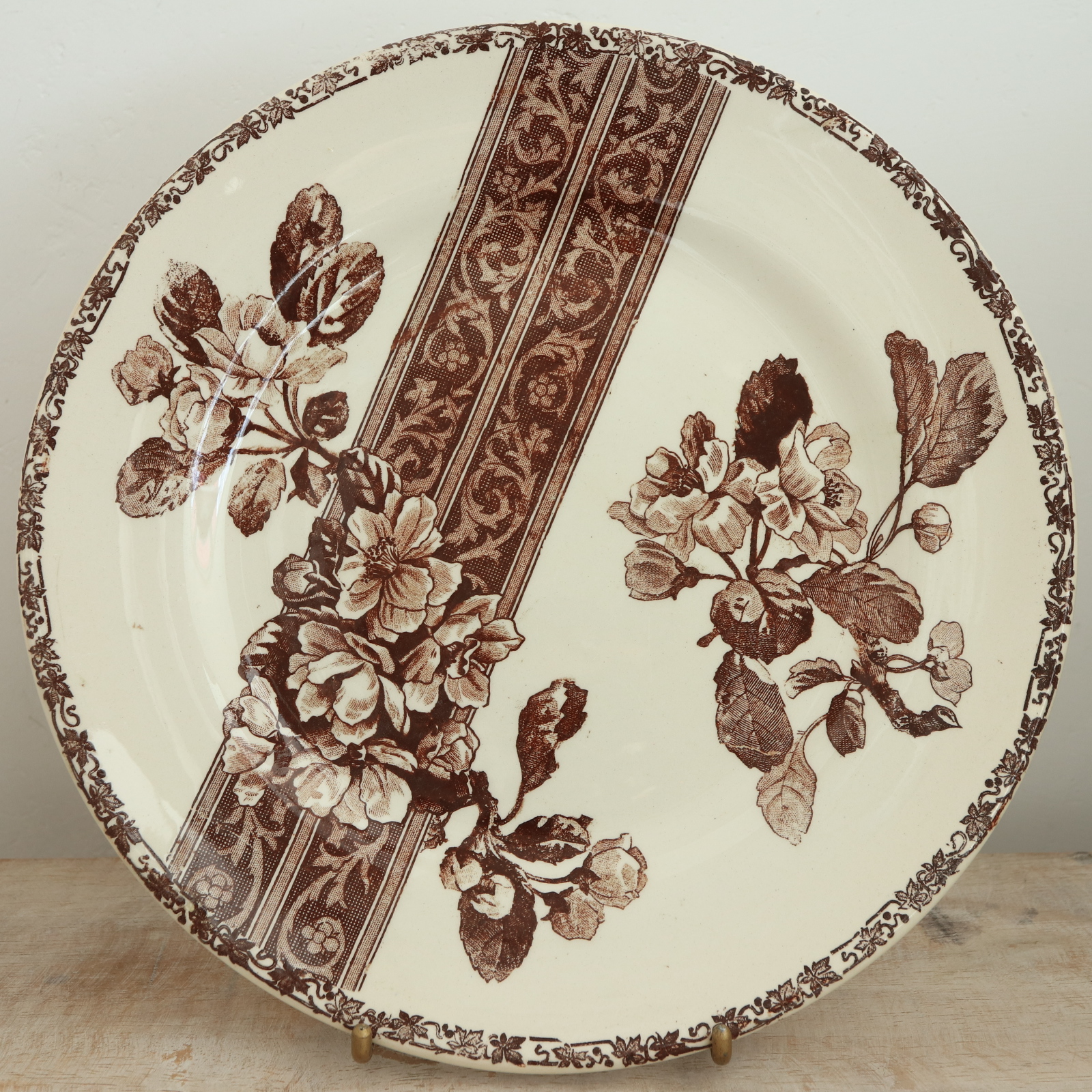 アンティーク プレート 皿 Emile bourgeois フランス