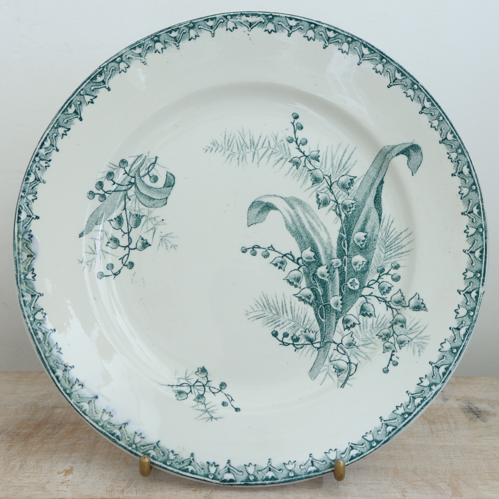 アンティーク プレート スズラン デザート皿 MUGUET フランス