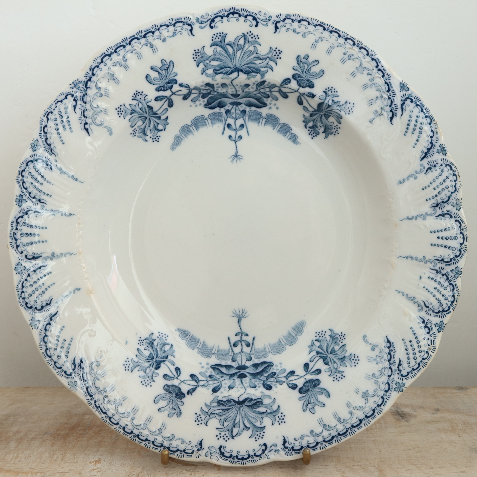 アンティーク プレート 深皿 レジャンス REGENCE フランス サンタマン