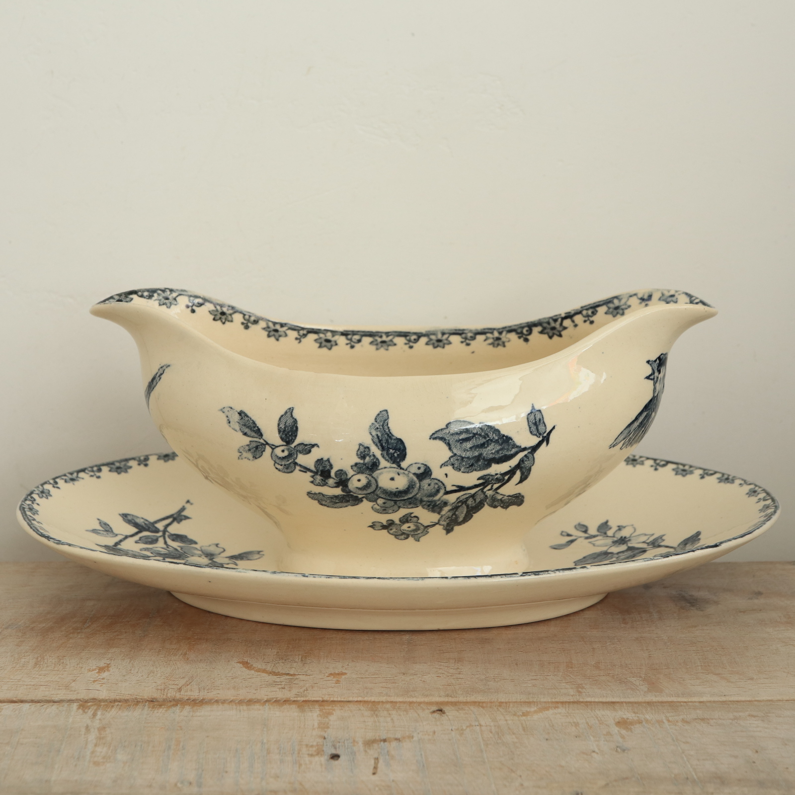 アンティーク ソーシエール ファヴォリ フランス サルグミンヌ製 FAVORI SARREGUEMINES