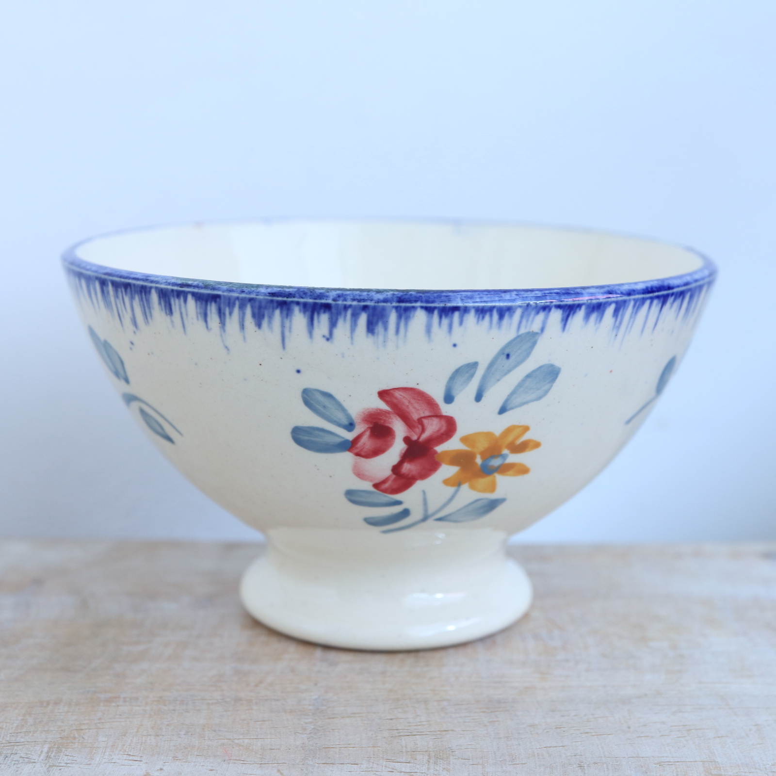 アンティーク プチ カフェオレボウル DANNEMARIE フランス サルグミンヌ製 SARREGUEMINES