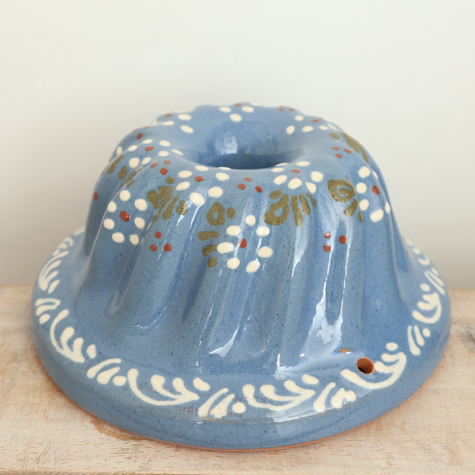 クグロフ型 小花 ライトブルー 16cmサイズ アルザス地方