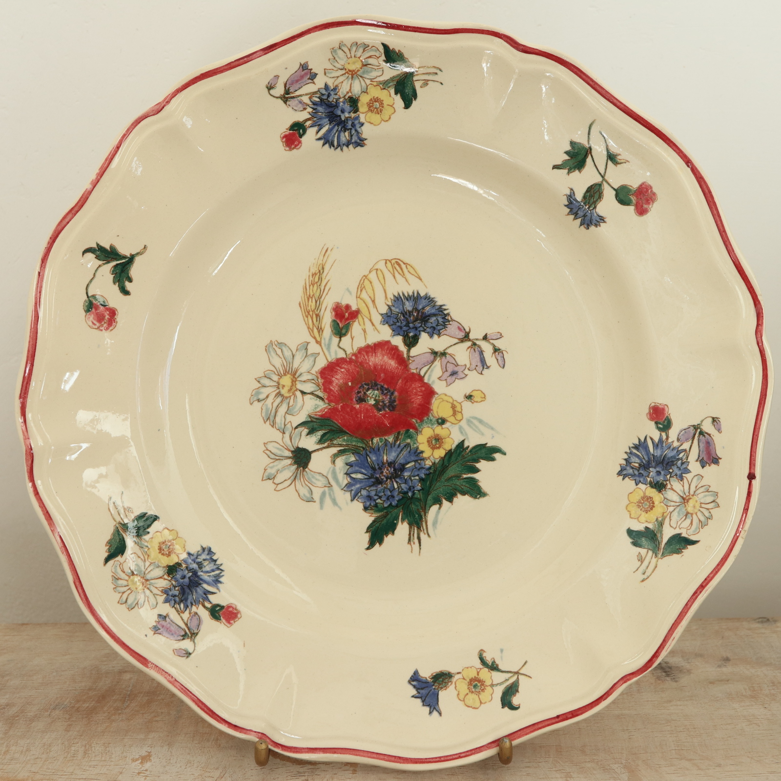 アンティーク プレート アグレスト 皿 フランス サルグミンヌ製