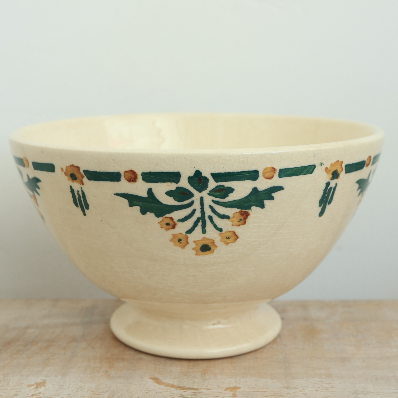 アンティーク カフェオレボウル ミモザ ショワジールロワ フランス CHOISY LE ROI FRANCE Antique Bowl
