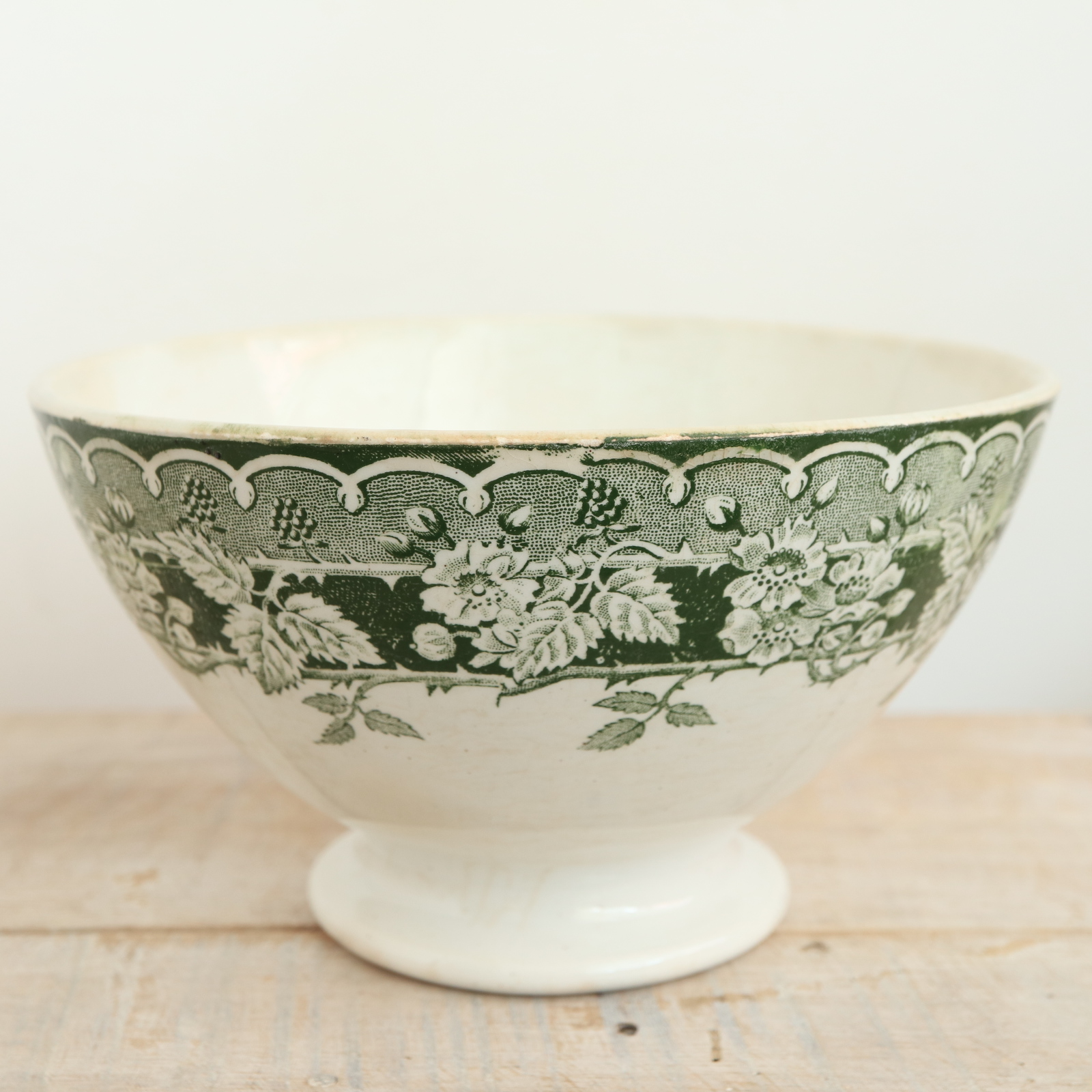 アンティーク カフェオレボウル サンタマン フランス MURIER ST.AMAND HAMAGE NORD FRANCE Antique Bowl