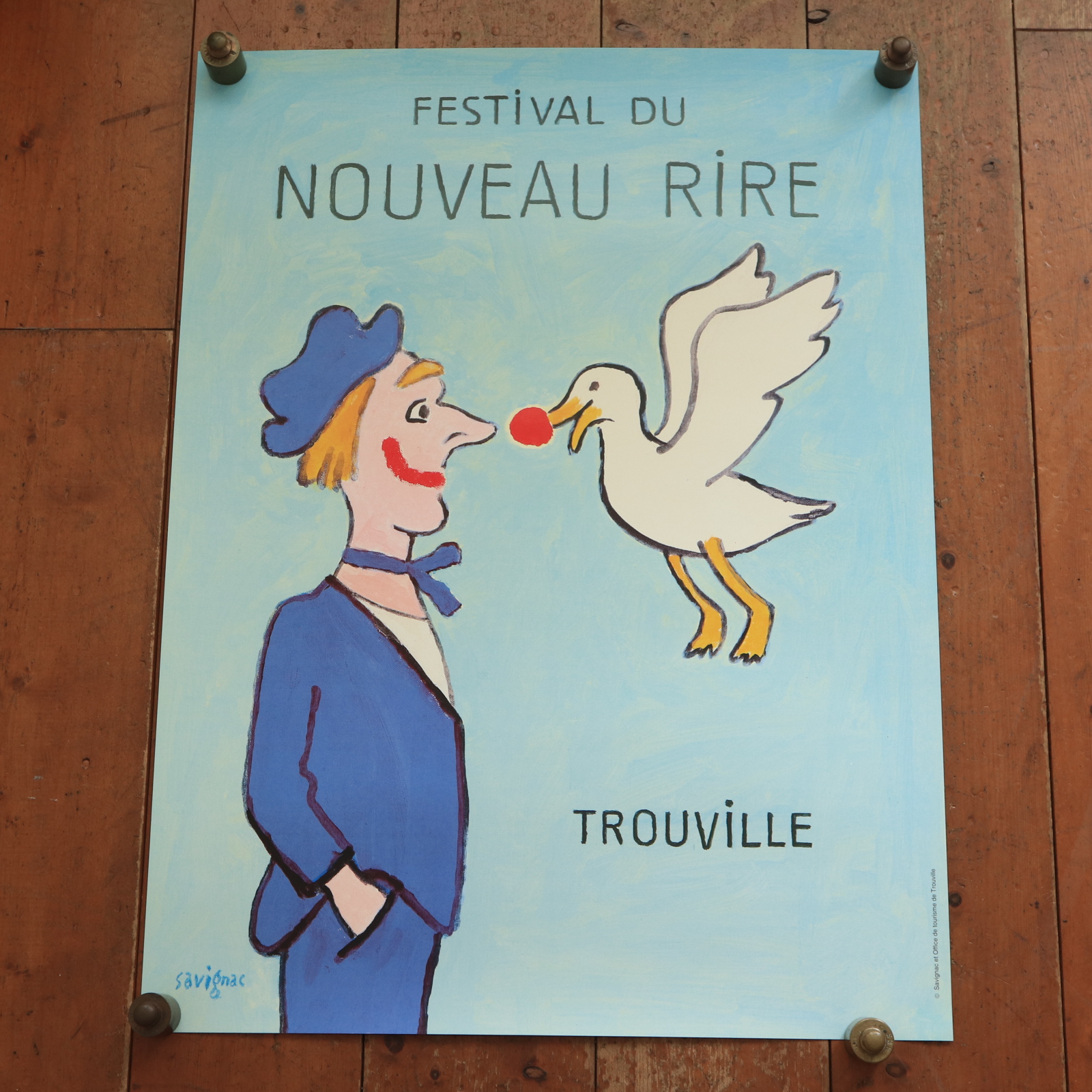 レイモン・サヴィニャック 新しい笑いのフェスティバル ビンテージポスター Festival du Nouveau Rire Raymond Savignac