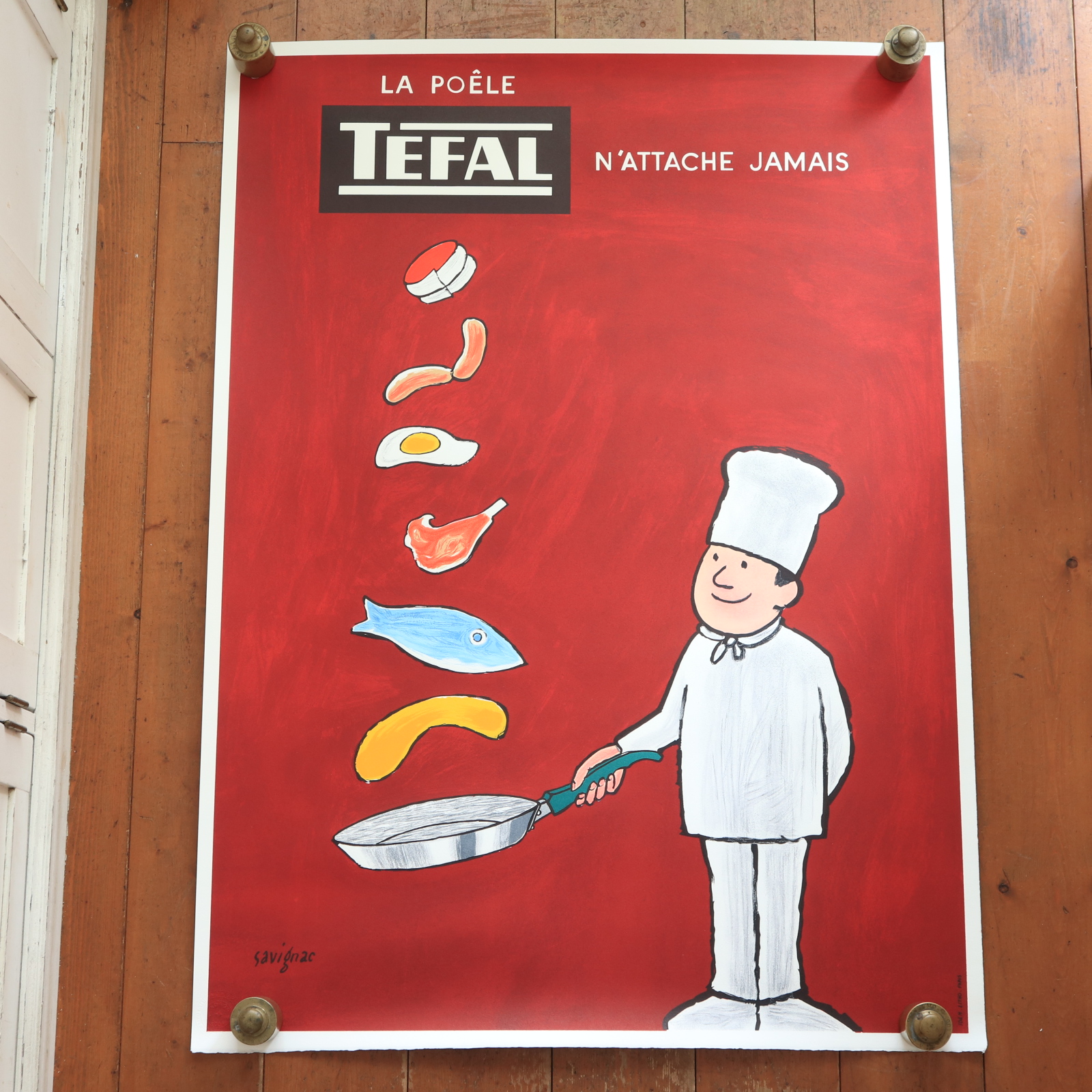サヴィニャック ティファール リトグラフ ポスター SAVIGNAC TEFAL