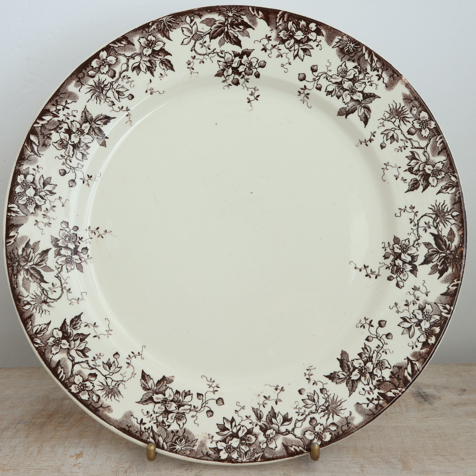 アンティーク プレート アルファン 皿 フランス サルグミンヌ製 ALPHAND U&C SARREGUEMINES