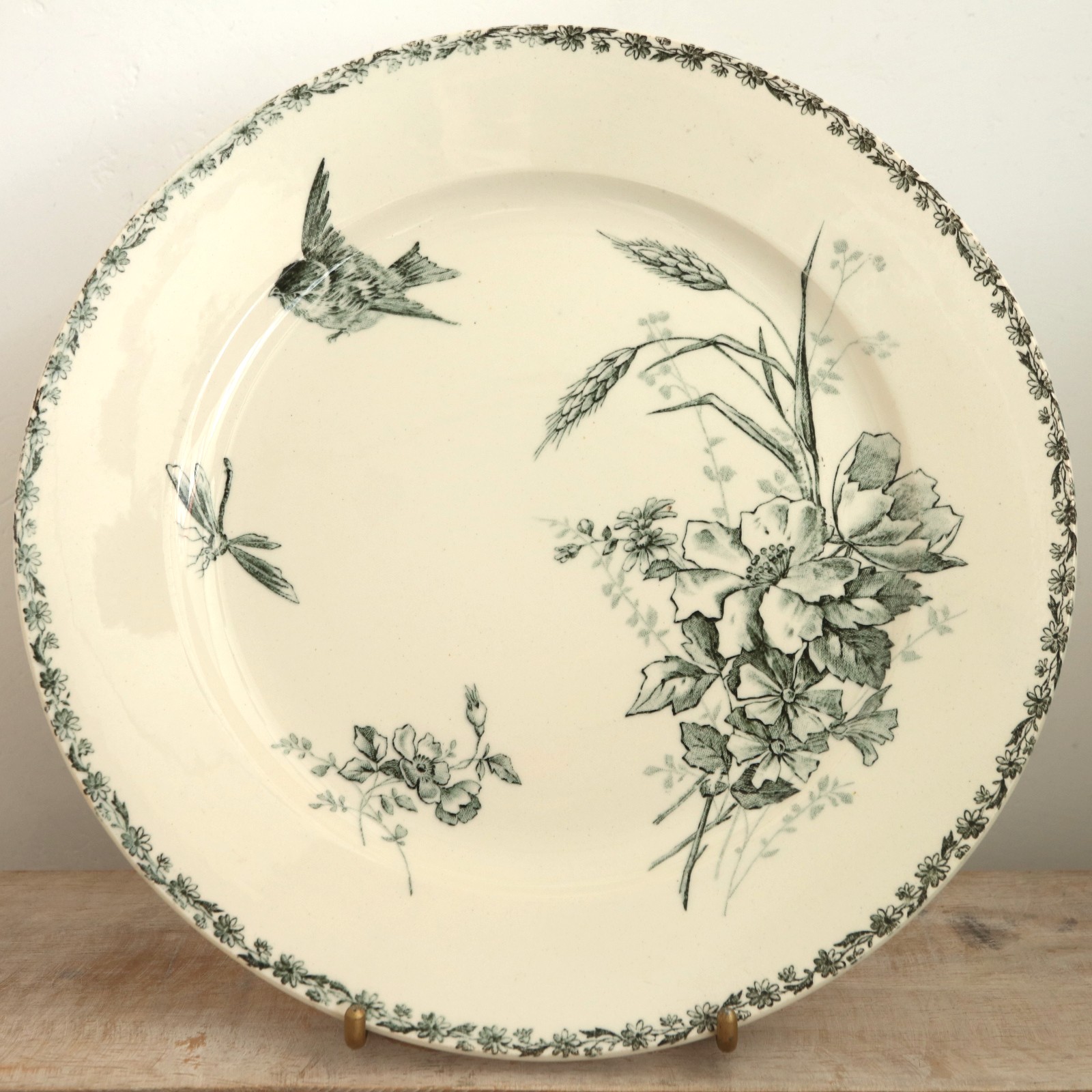 アンティーク プレート 皿 フランス ショワジールロワ製 CHOISY LE ROI