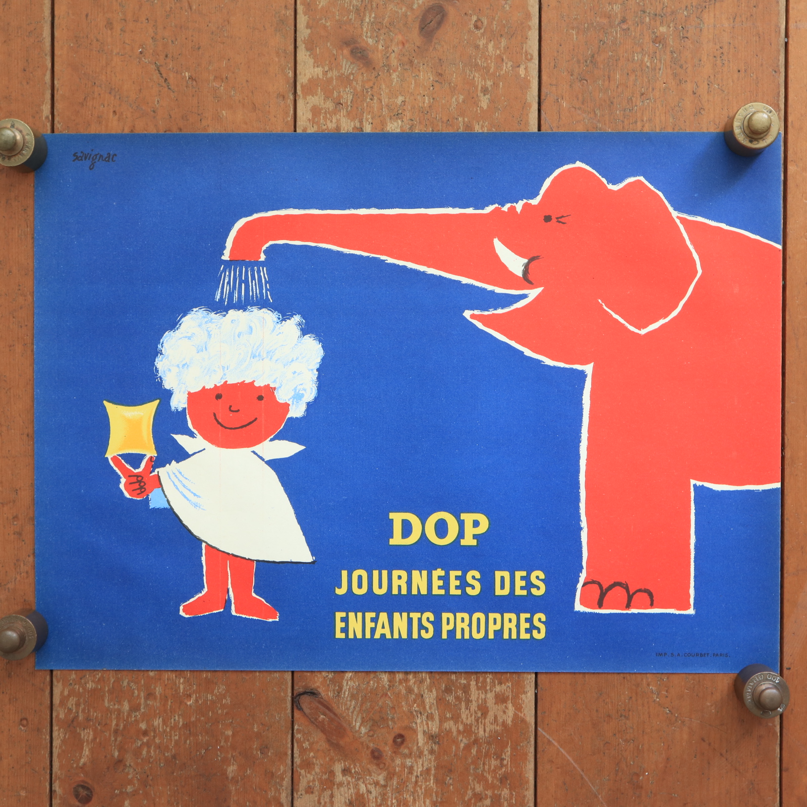 サヴィニャック ドップ ヴィンテージポスター Savignac DOP