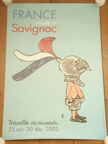 サヴィニャック　メードインFrance サヴィニャック オリジナル ポスター Savignac FRANCE made in