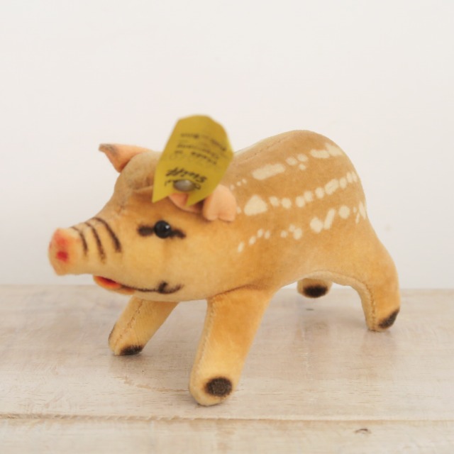 シュタイフ★Wild Boar 10cm★ワイルドボア/イノシシ(ウリボウ)/猪 Steiff - シュタイフ☆Wild Boar 10cm☆ワイルドボア/イノシシ